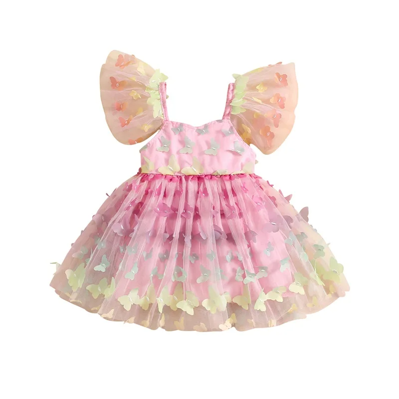 Vestido Infantil Manguinhas Borboletinhas