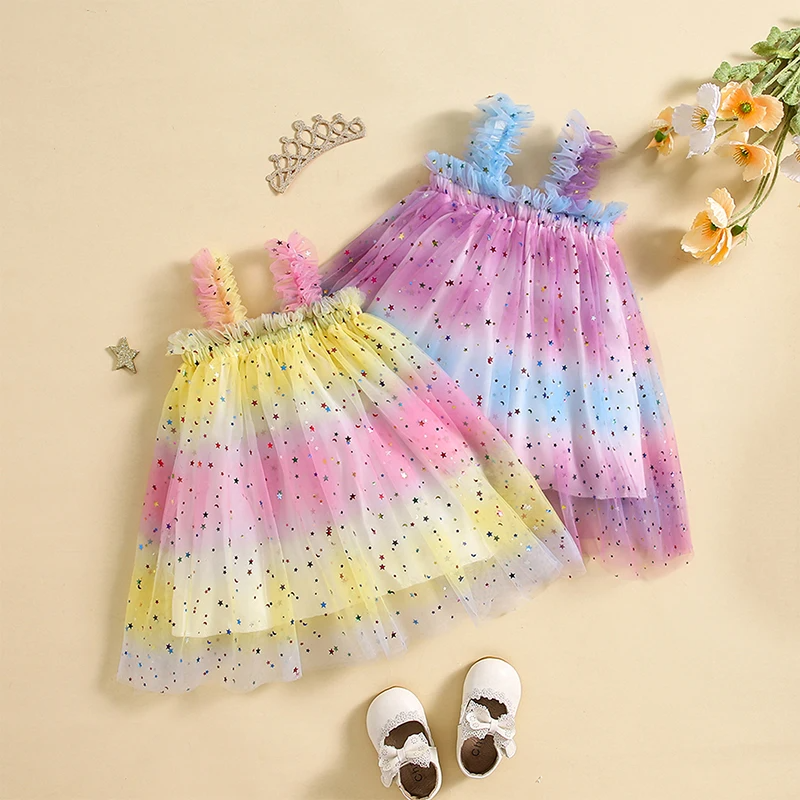 Vestido Infantil Estrelinhas Tule