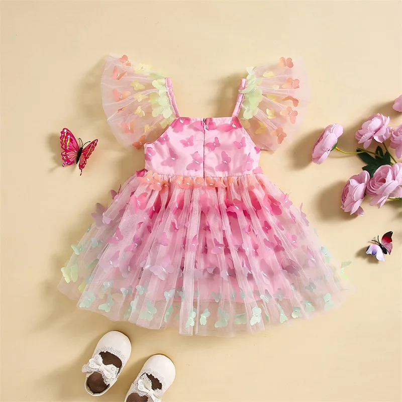 Vestido Infantil Manguinhas Borboletinhas