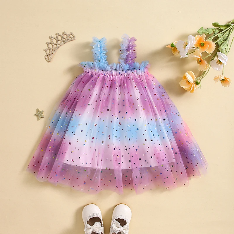 Vestido Infantil Estrelinhas Tule