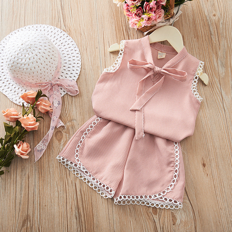 Conjunto Infantil Feminino Verão Lacinho