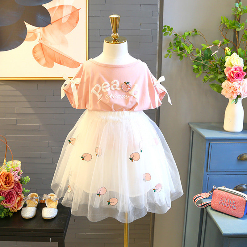 Vestido Infantil Tule Pêra