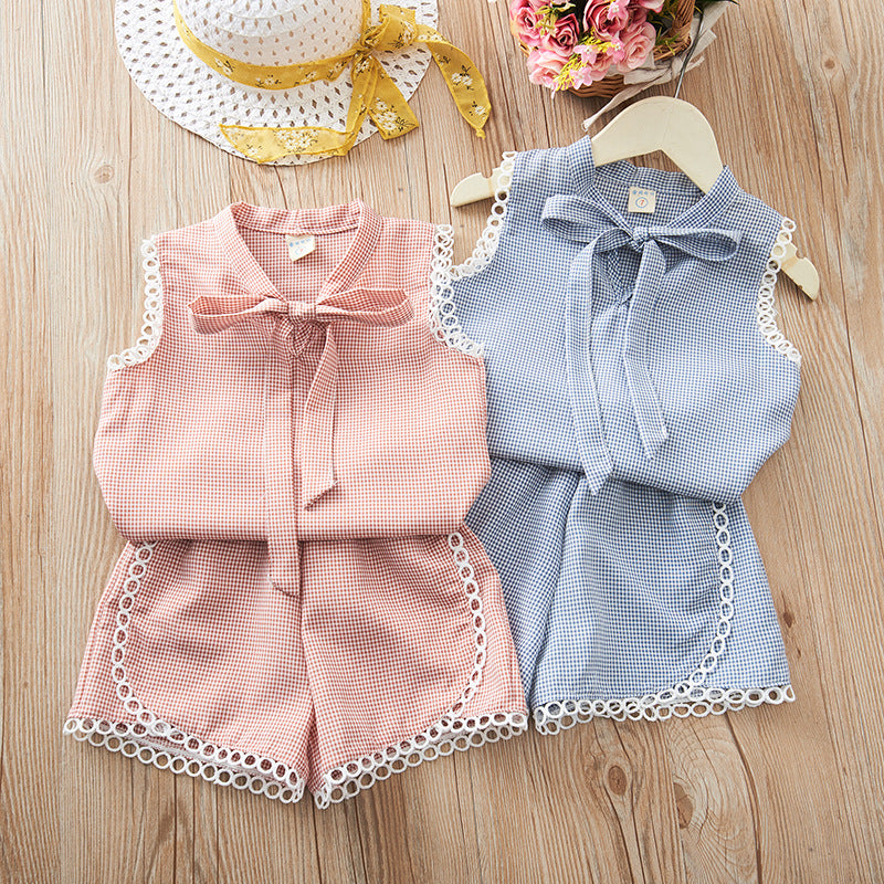 Conjunto Infantil Feminino Verão Lacinho