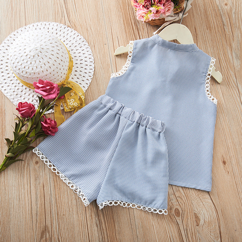 Conjunto Infantil Feminino Verão Lacinho