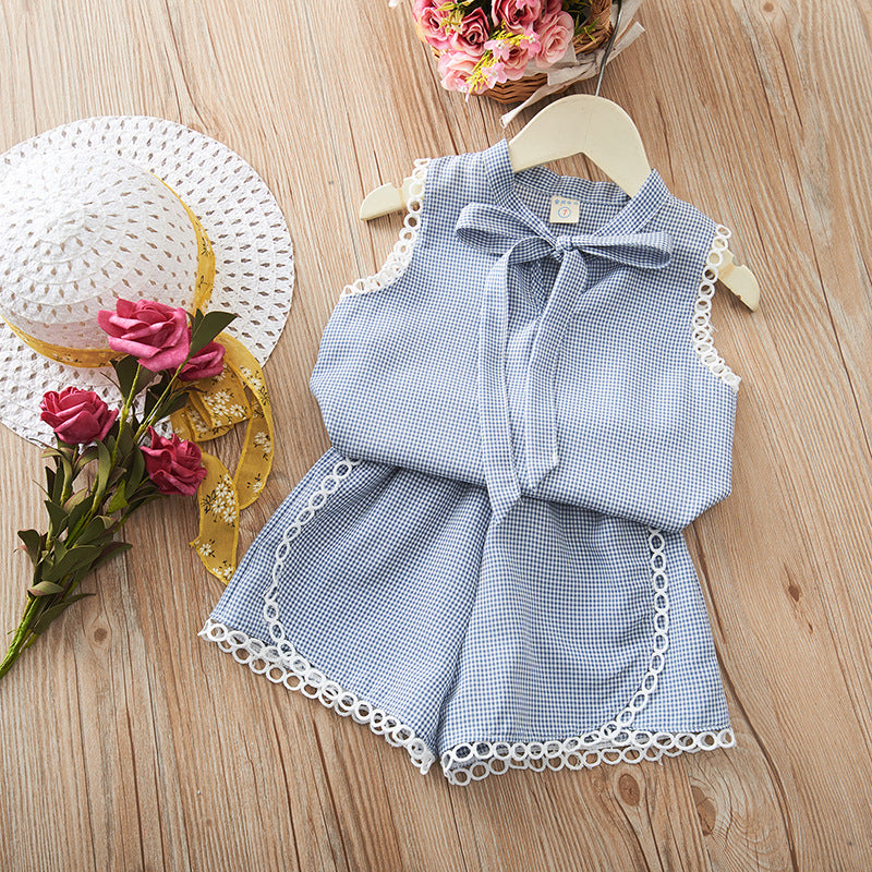 Conjunto Infantil Feminino Verão Lacinho