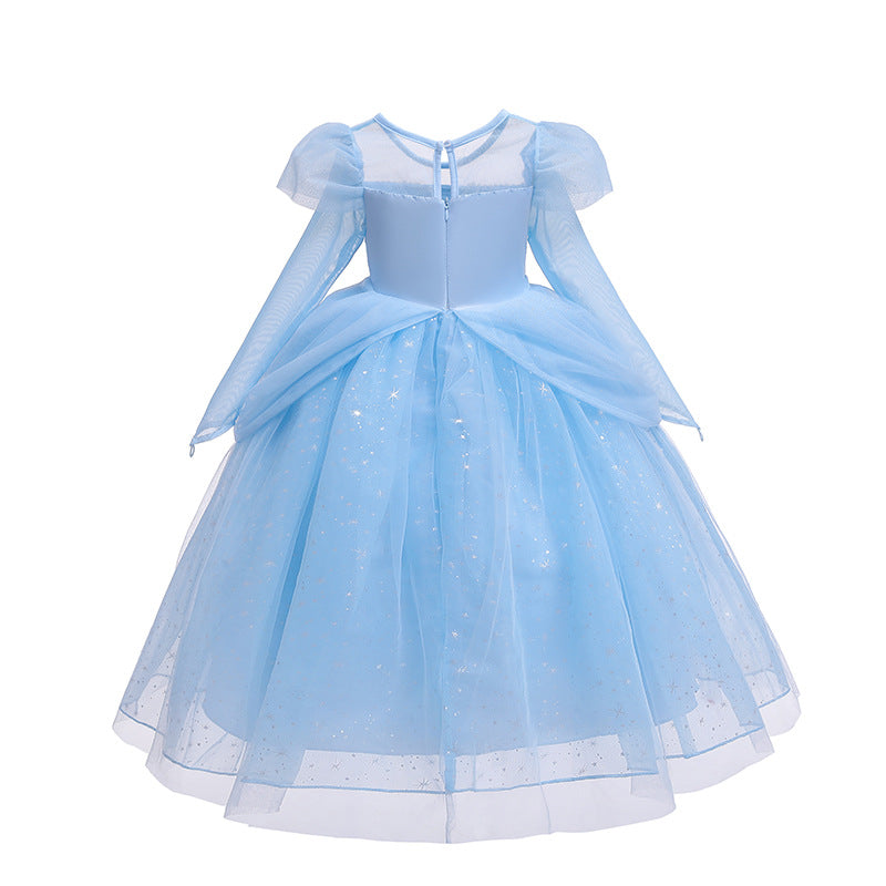 Vestido Infantil Princesa Pérolas