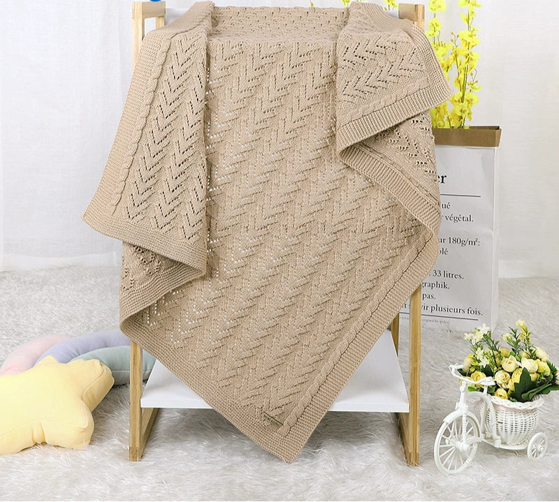 Mantinha Infantil de Tricô