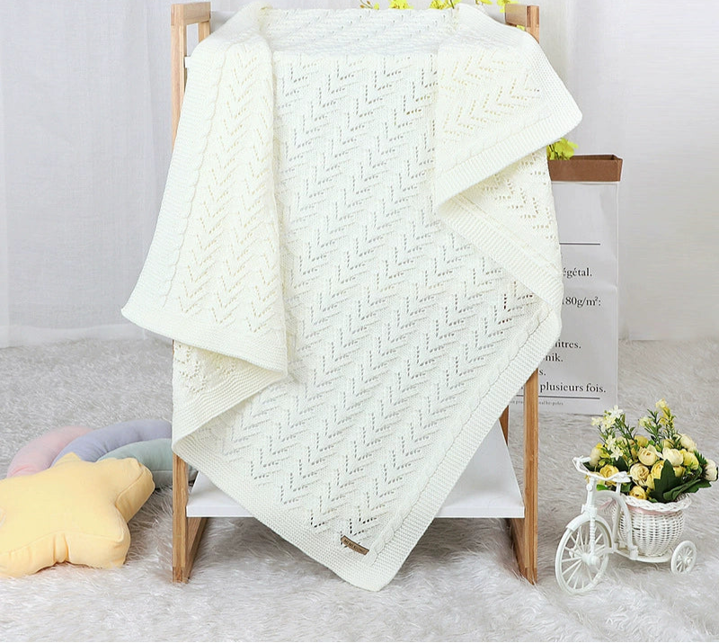 Mantinha Infantil de Tricô