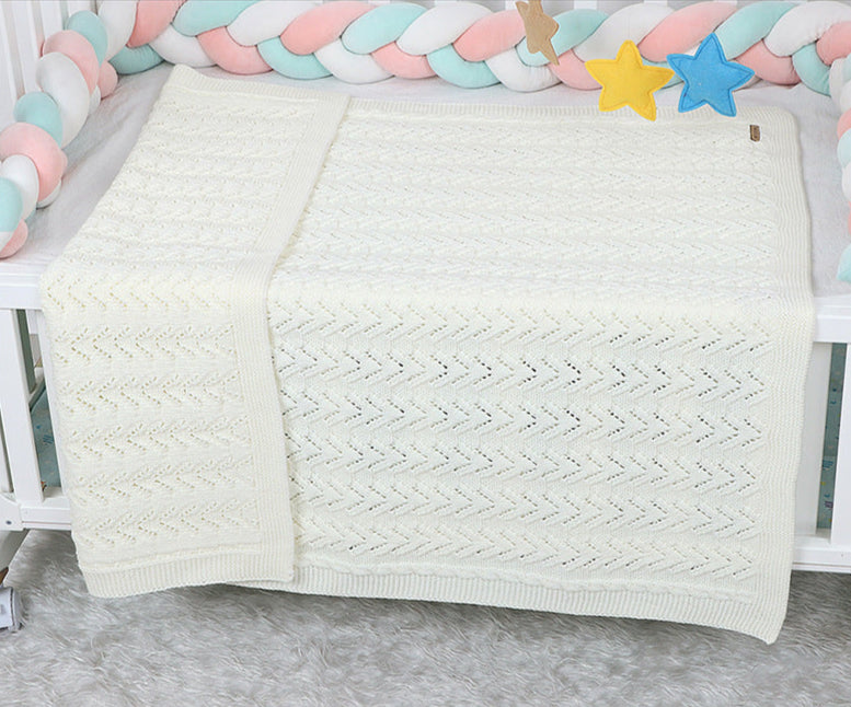 Mantinha Infantil de Tricô