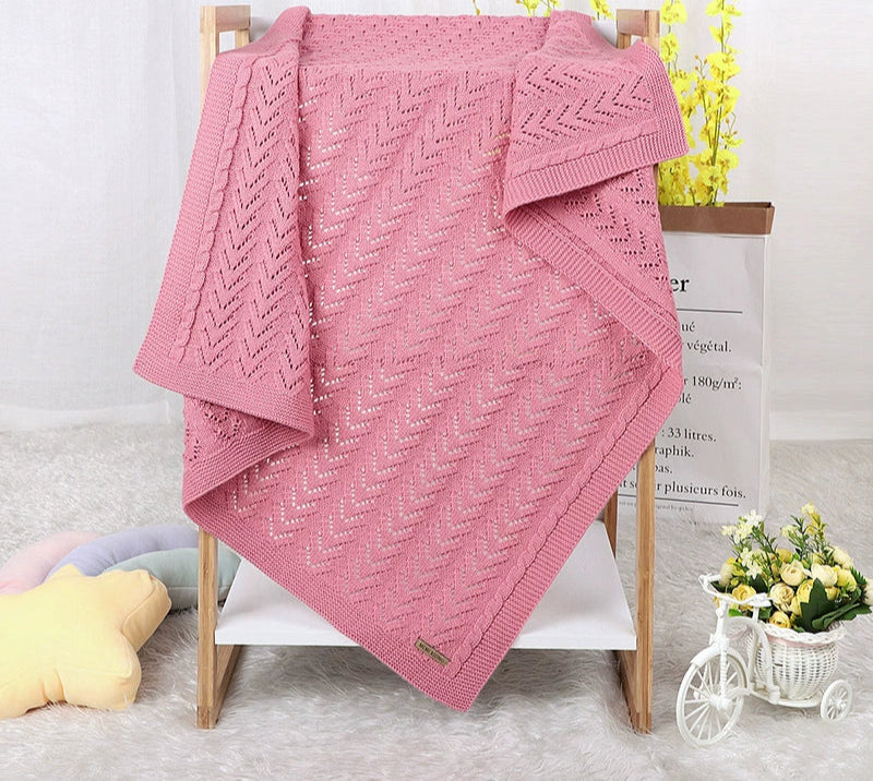 Mantinha Infantil de Tricô