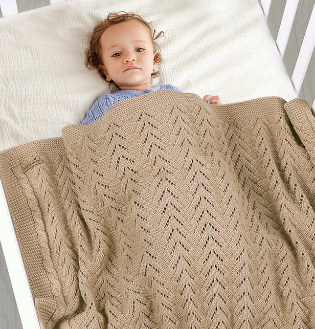 Mantinha Infantil de Tricô