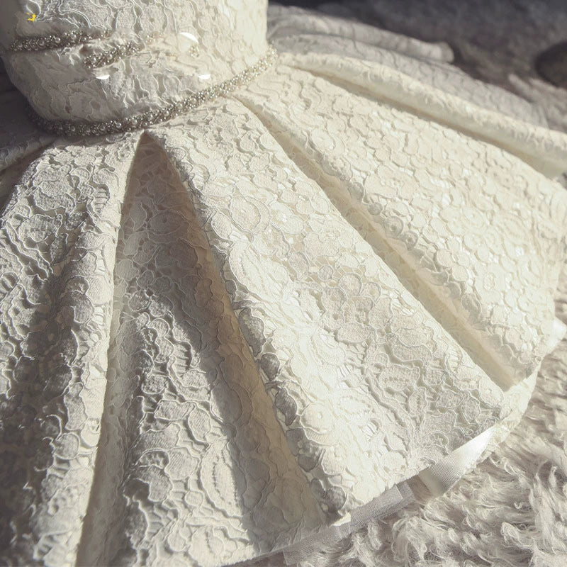 Vestido Infantil Rendado Lacinho