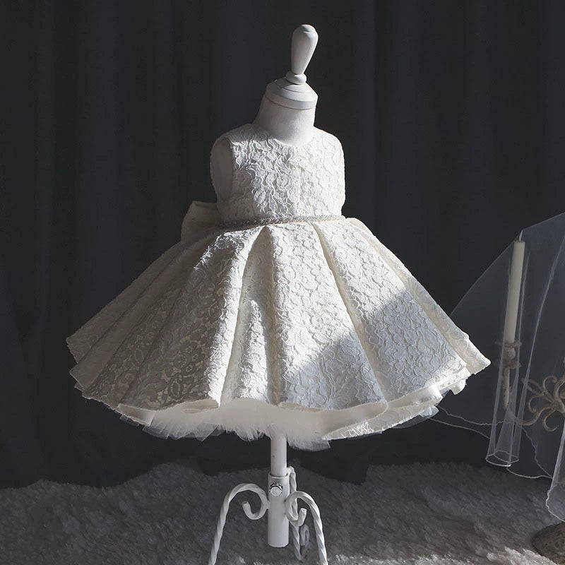 Vestido Infantil Rendado Lacinho