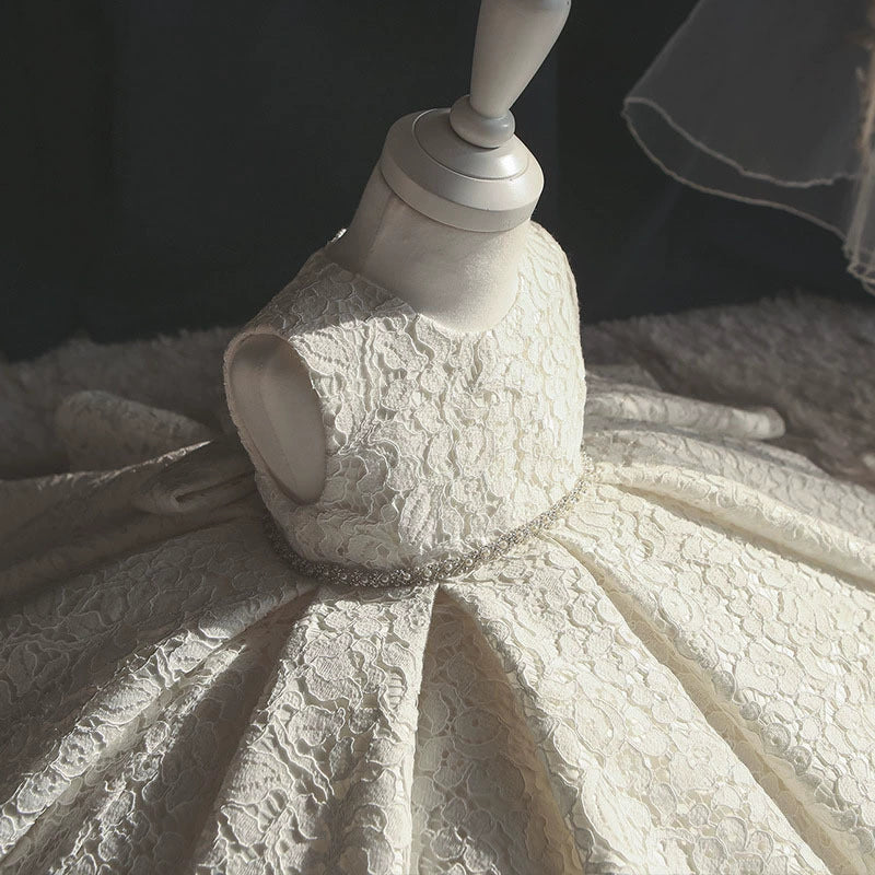 Vestido Infantil Rendado Lacinho