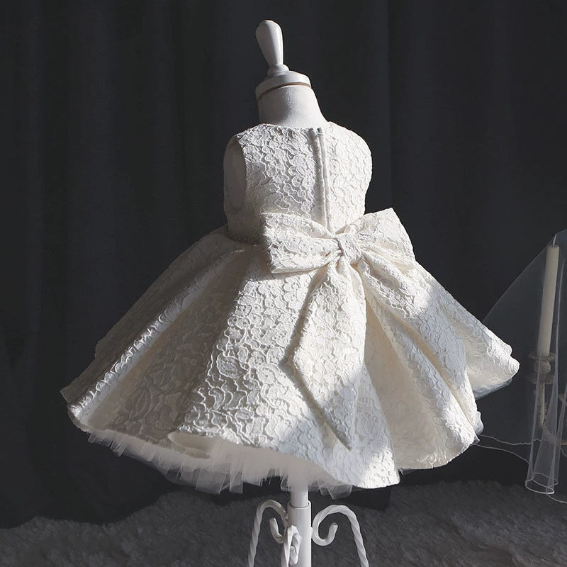 Vestido Infantil Rendado Lacinho