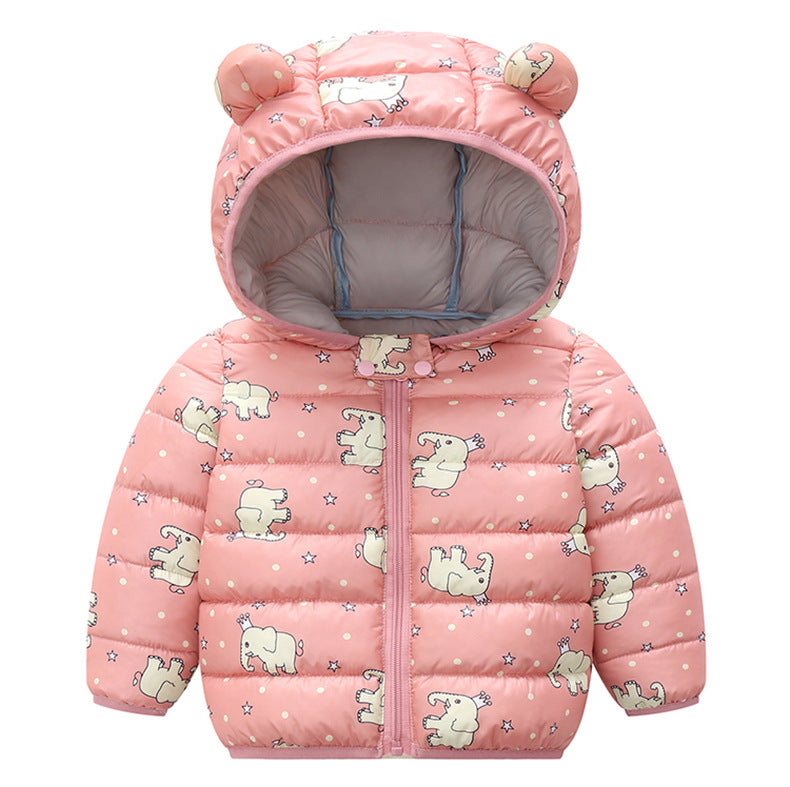 Jaqueta Infantil Puffer Estampas Bichinhos