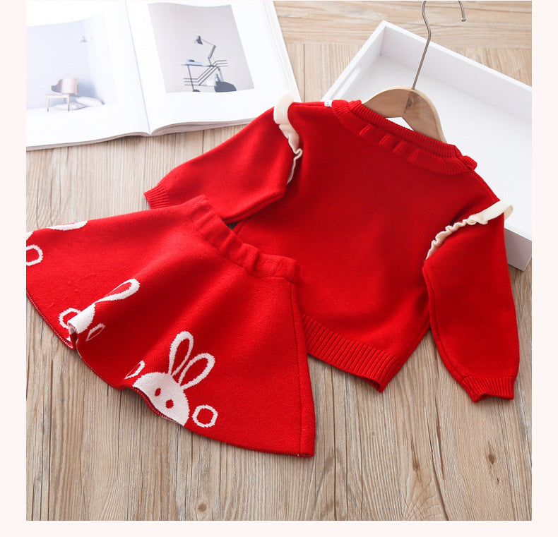 Conjunto Infantil Feminino Inverno Coelhinho