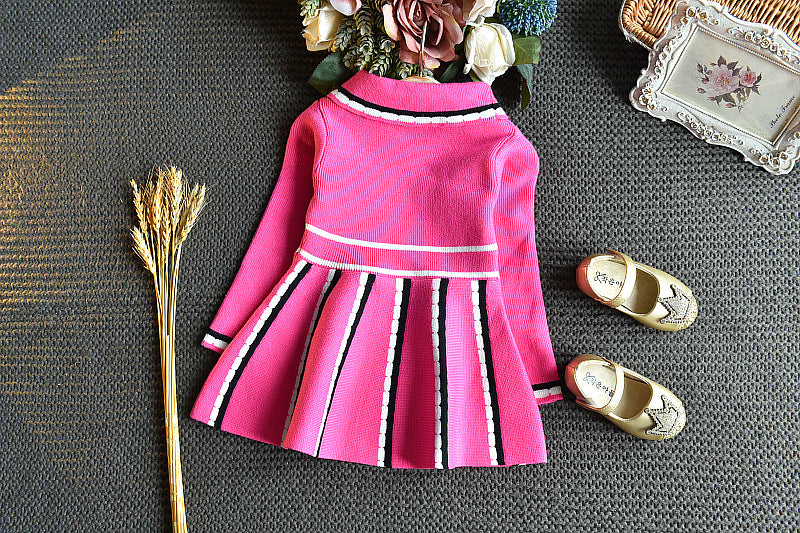 Vestido Infantil Inverno Plíssado Golinha