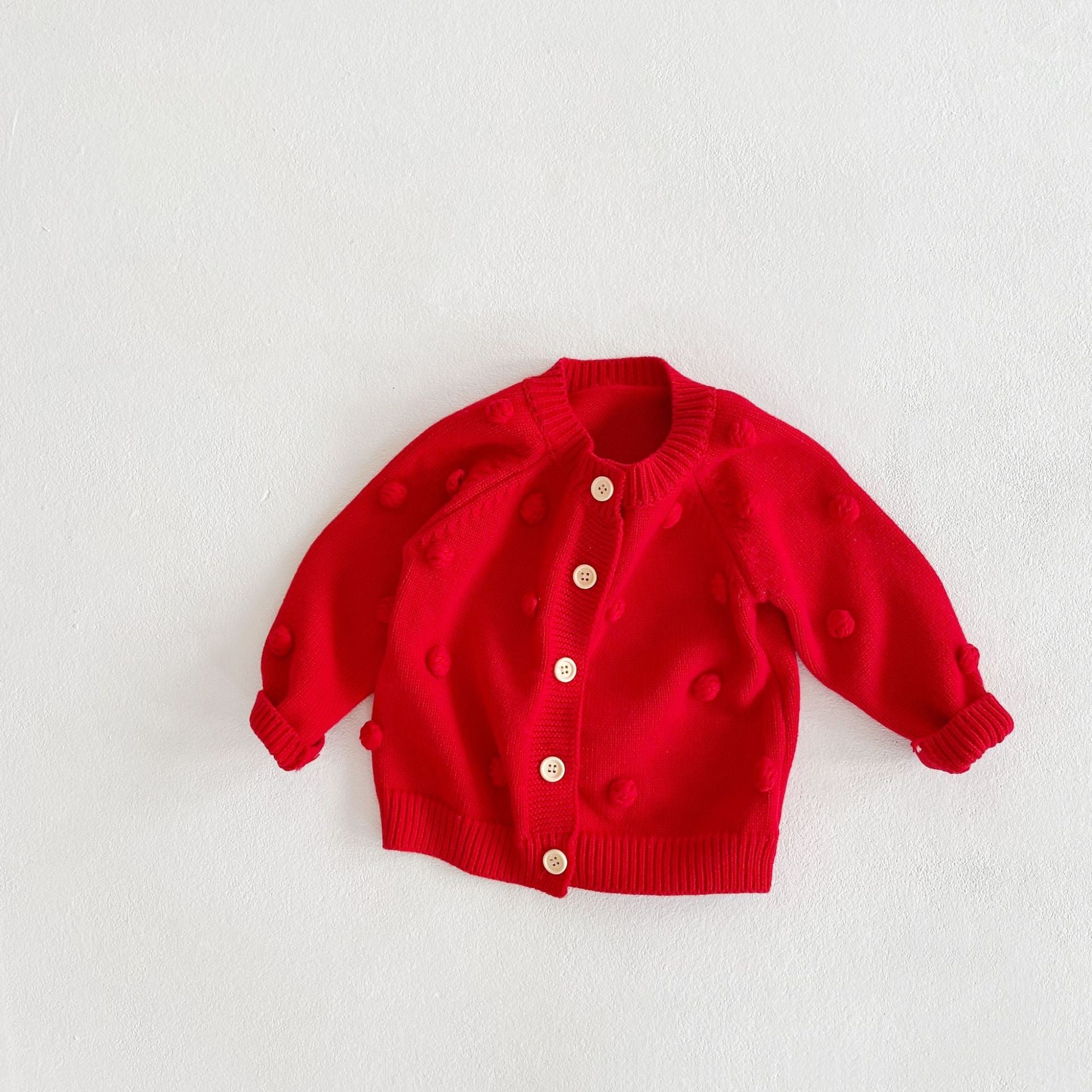 Cardigan Infantil Feminino Bolinhas