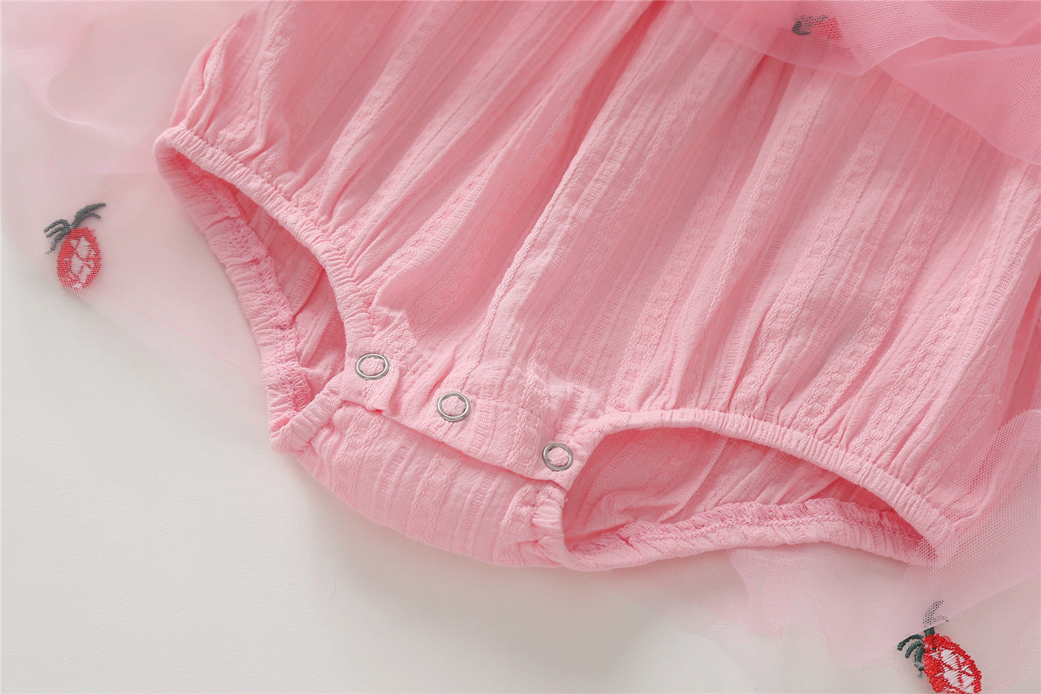 Body Infantil Feminino Tule Abacaxi