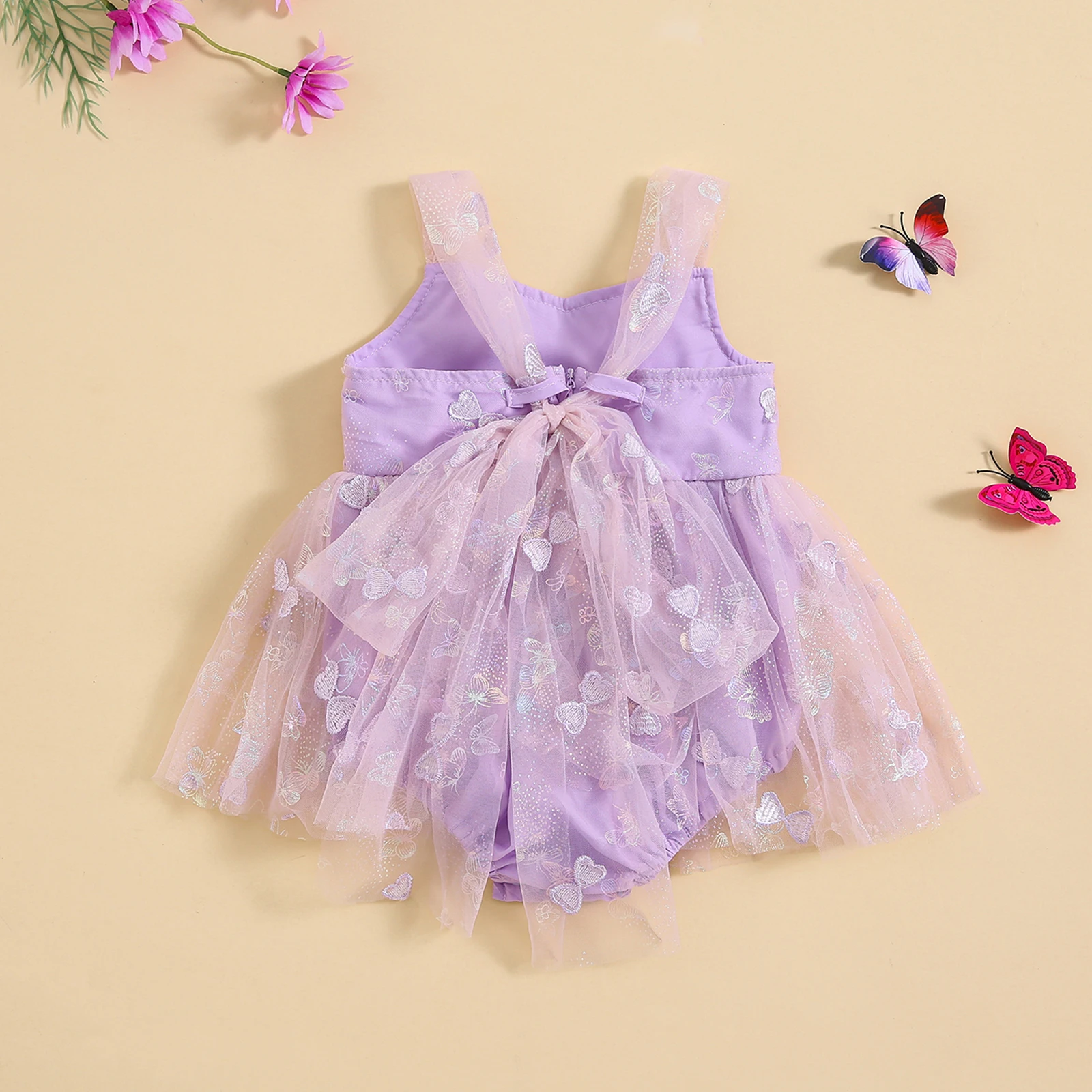 Vestido Infantil Tule Borboletinhas