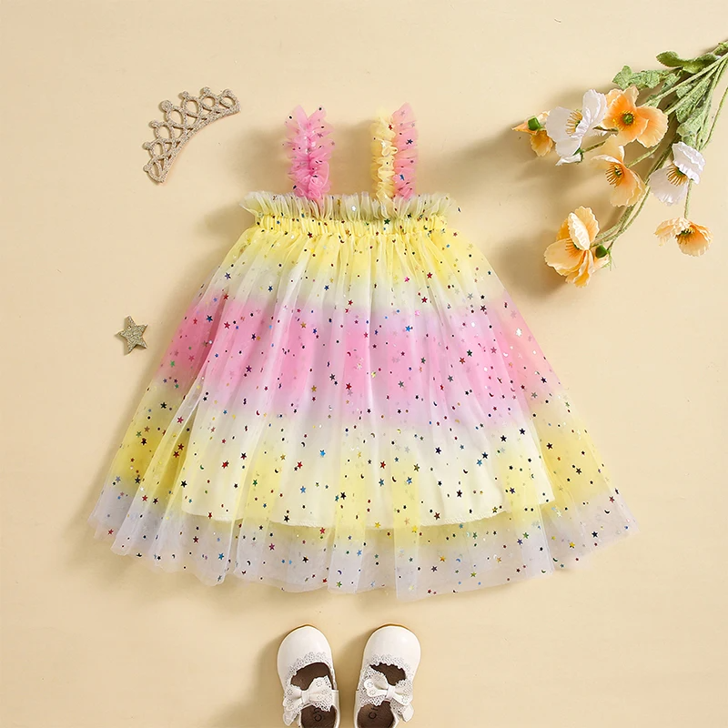 Vestido Infantil Estrelinhas Tule