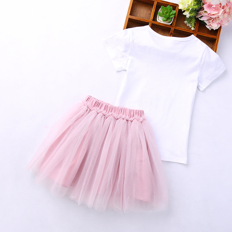 Conjunto Infantil Feminino Melancia e Tule