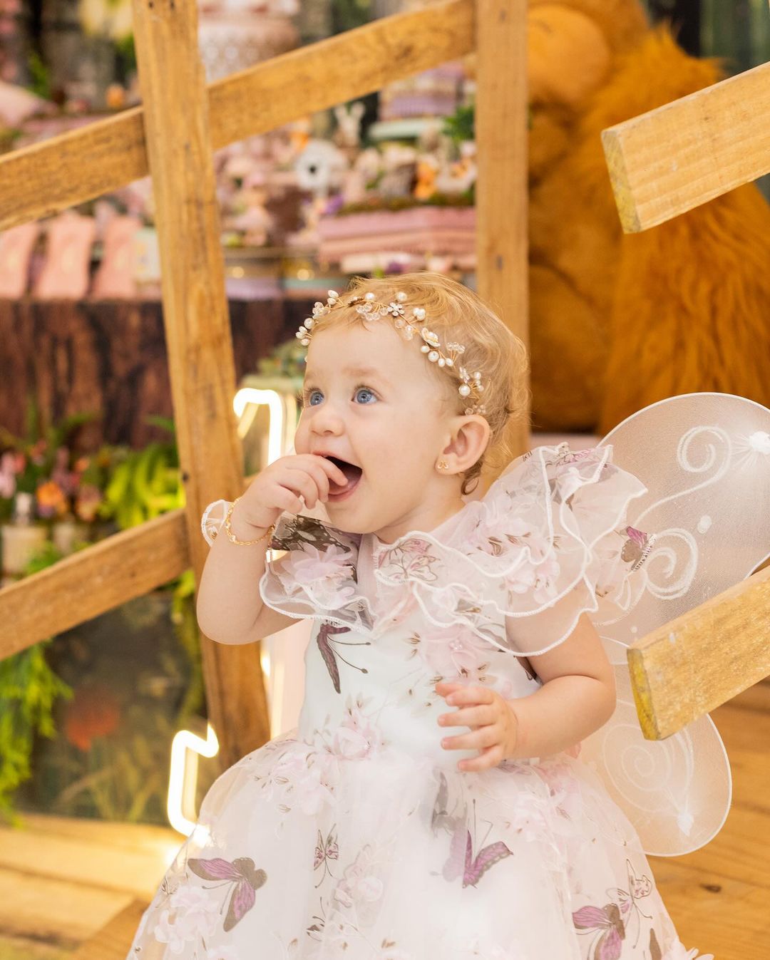 Vestido De Festa Infantil Bufante Borboletas