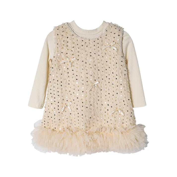 Conjunto Infantil Feminino Brilhos Lacinhos