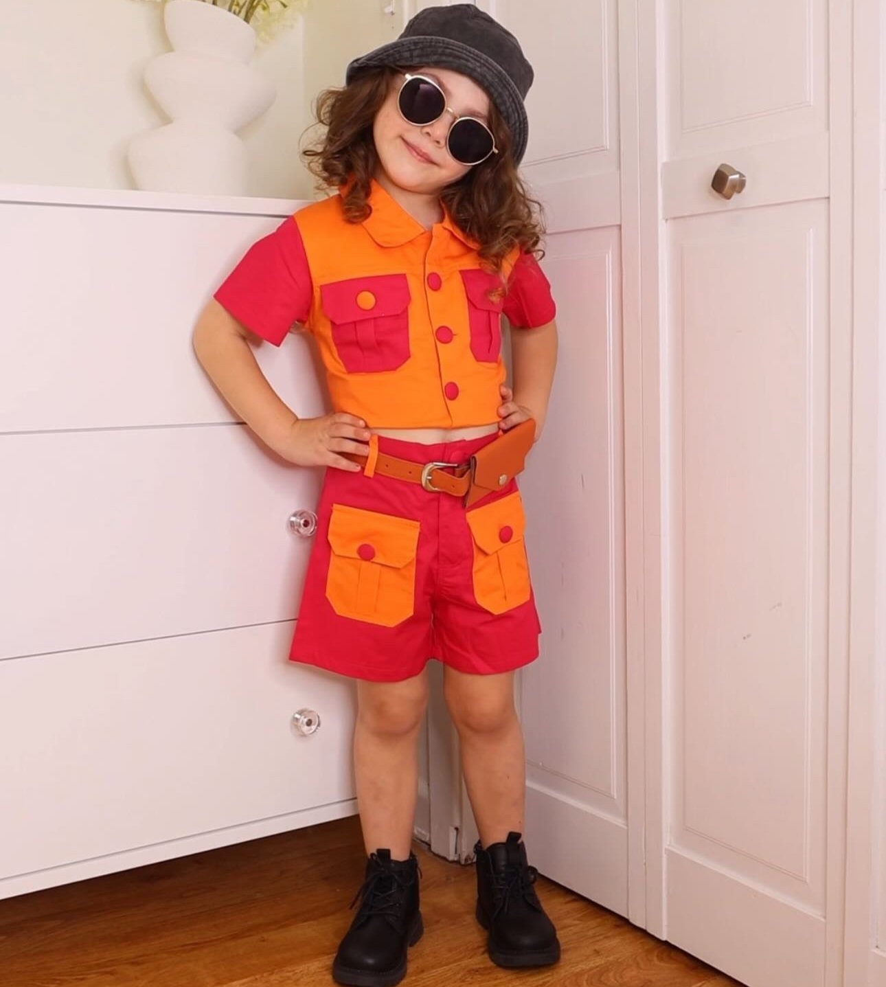 Conjunto Infantil Cinto com Bolsinha