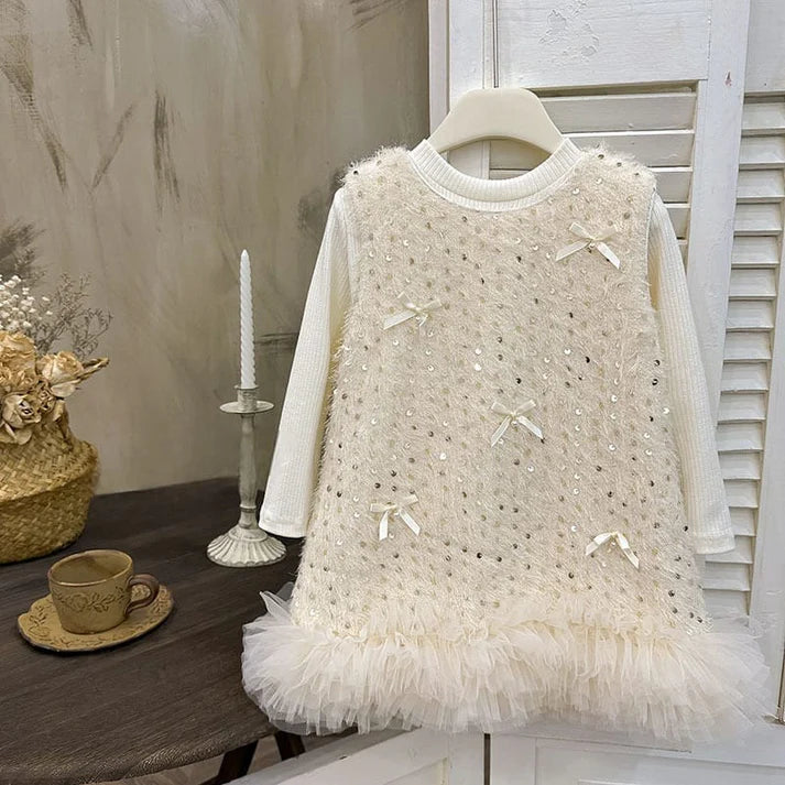 Conjunto Infantil Feminino Brilhos Lacinhos