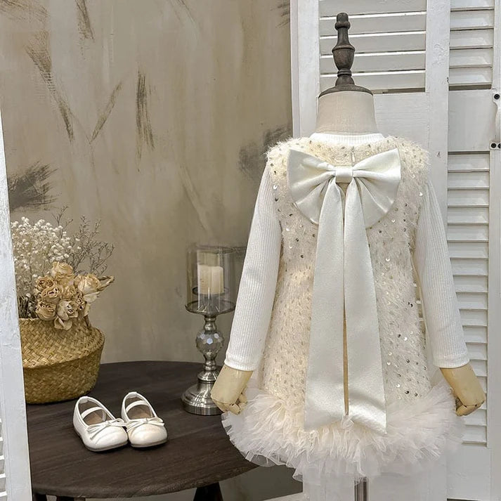 Conjunto Infantil Feminino Brilhos Lacinhos