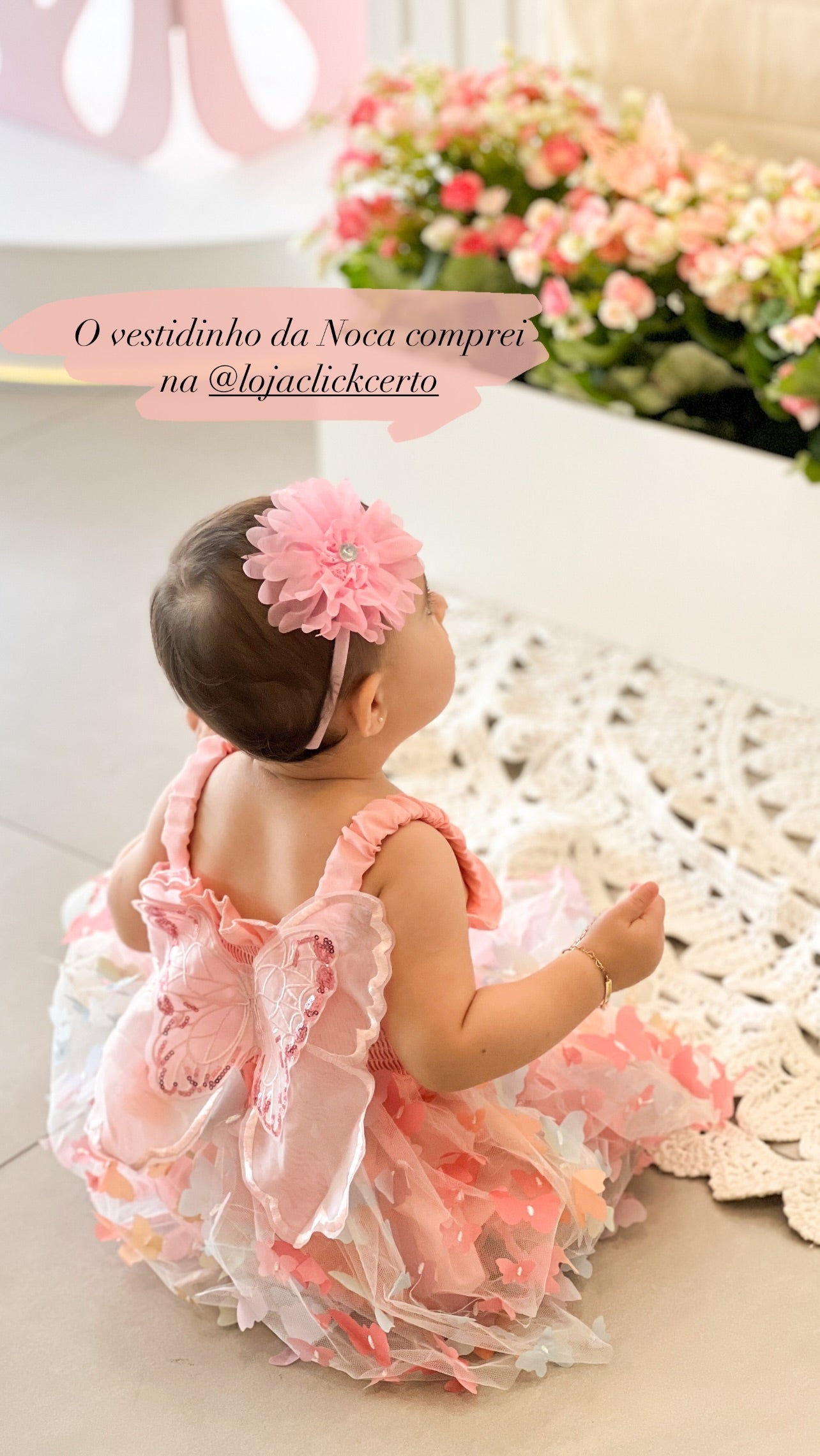 Vestido Infantil Asa Borboletinhas