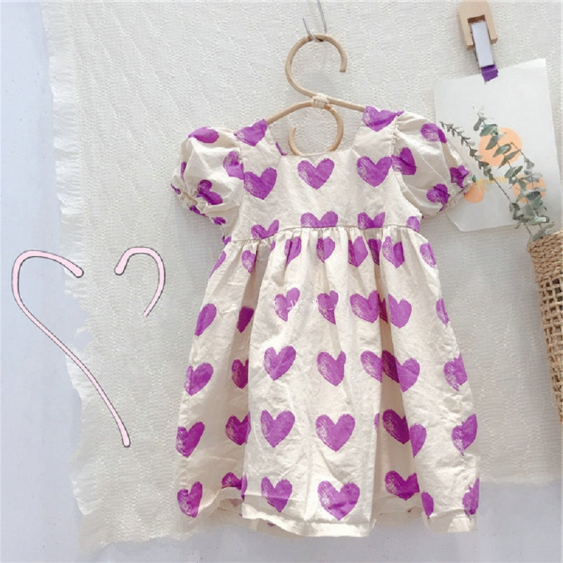 Vestido Infantil Coraçõeszinhos