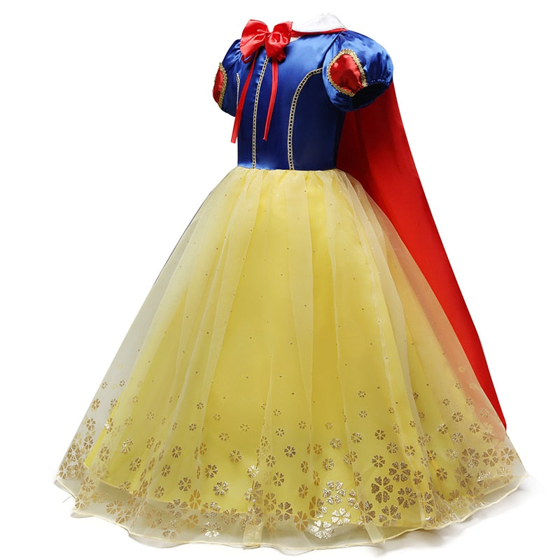 Vestido De Festa Branca De Neve