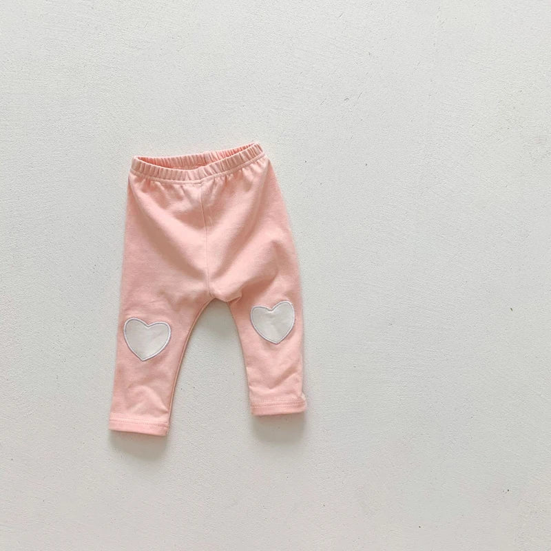 Calça Legging Infantil Feminina Coraçãozinho