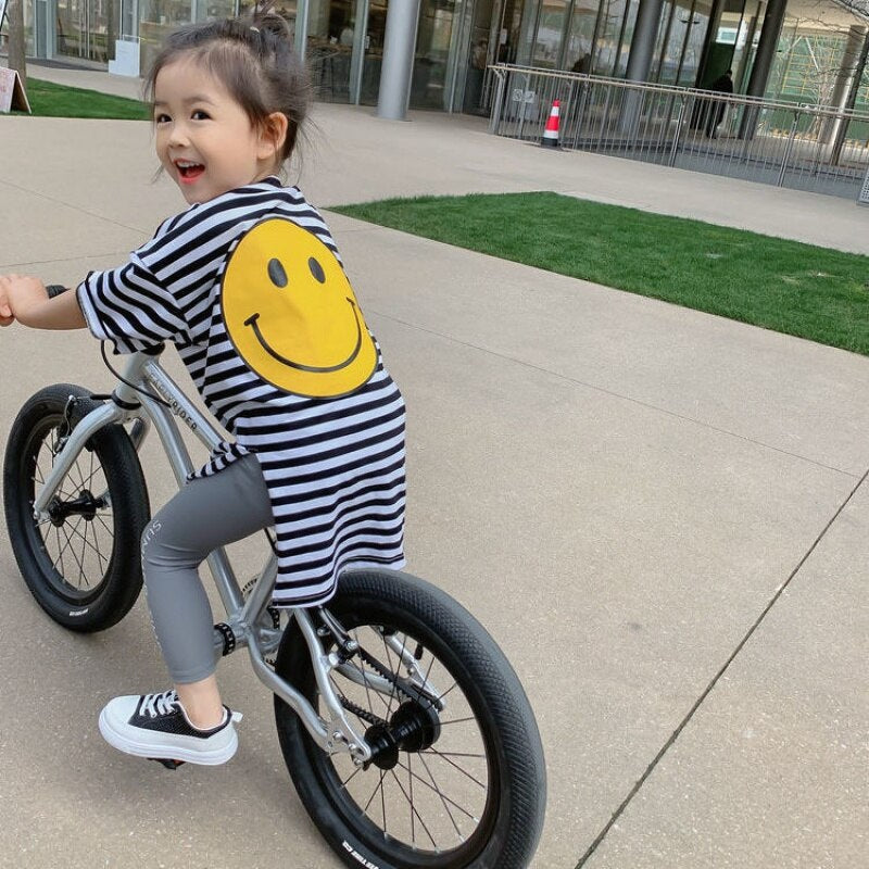 Camiseta Infantil Longa Smiley