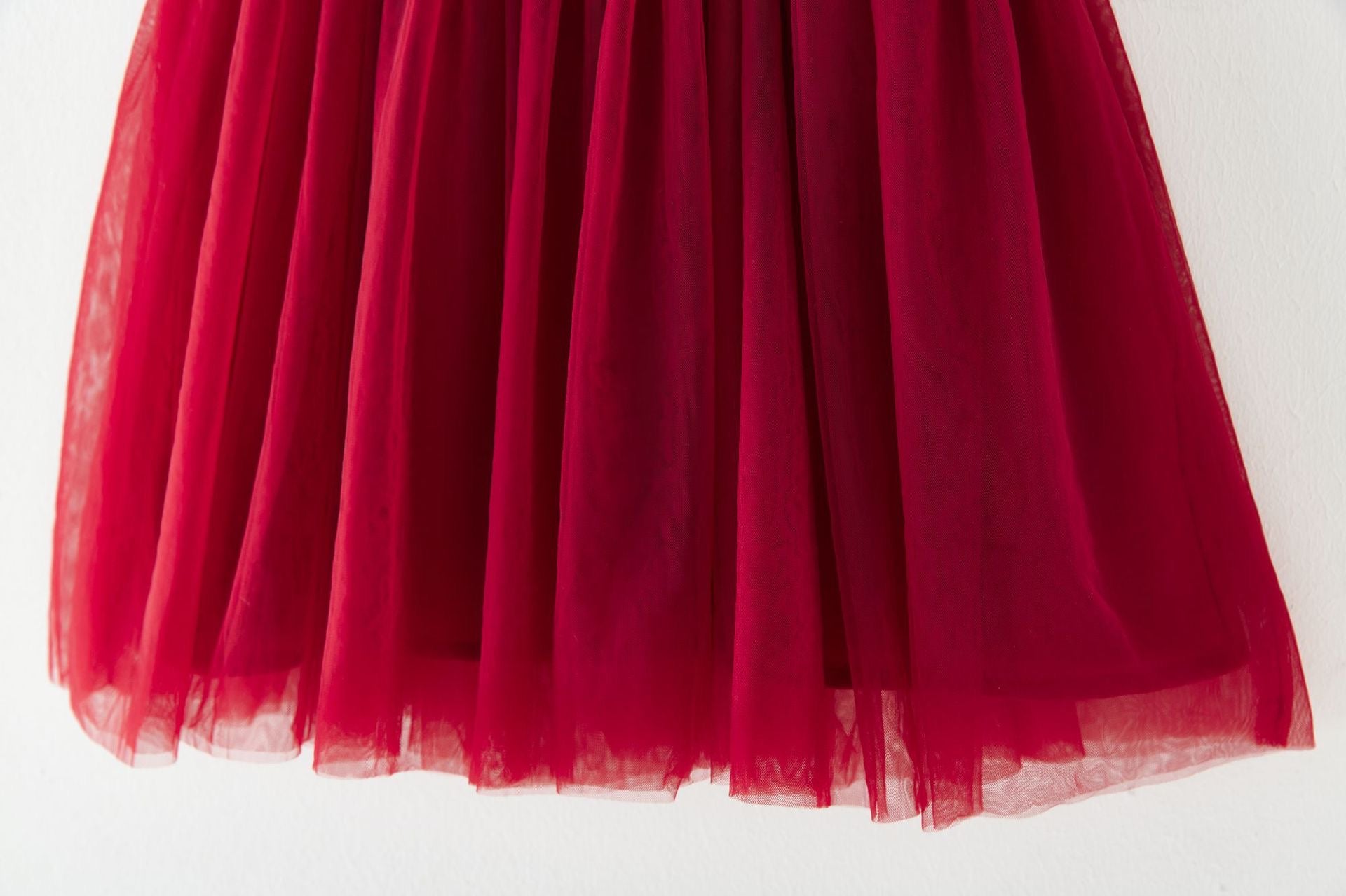 Vestido Tule Vermelho