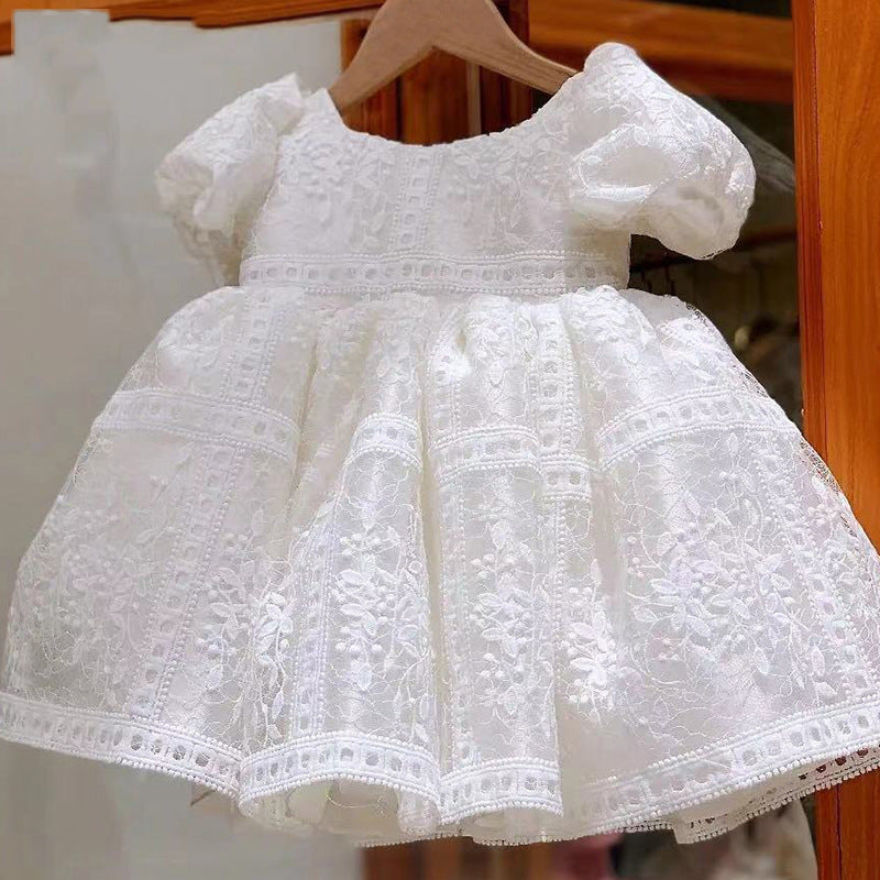 Vestido Infantil Rendado com lacinho