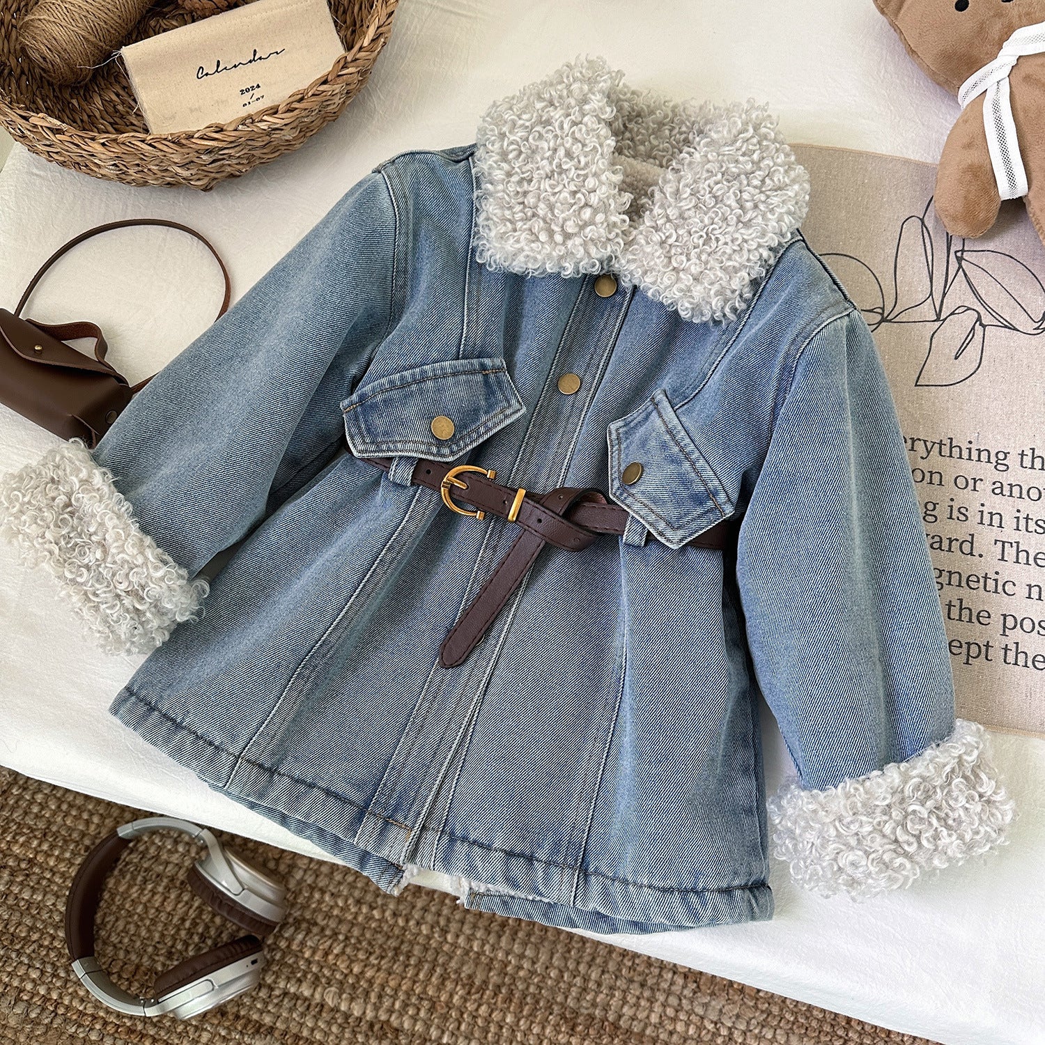 Vestido Infantil Jeans Inverno