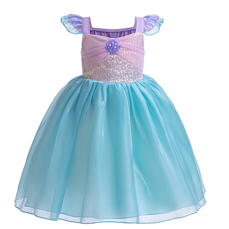 Vestido Infantil De Princesa Sereia