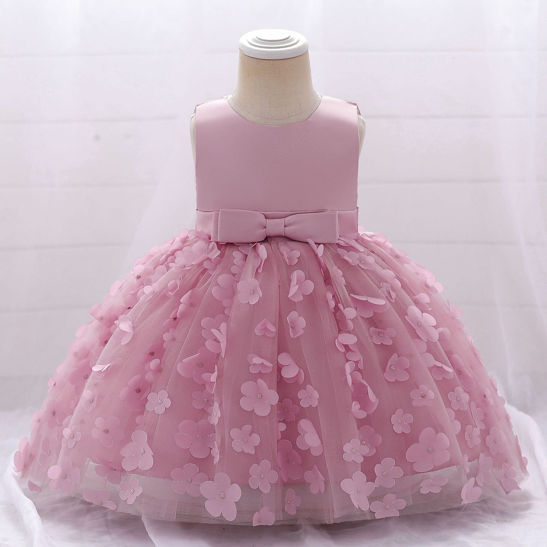 Vestido De Festa Infantil Florzinhas Lacinho