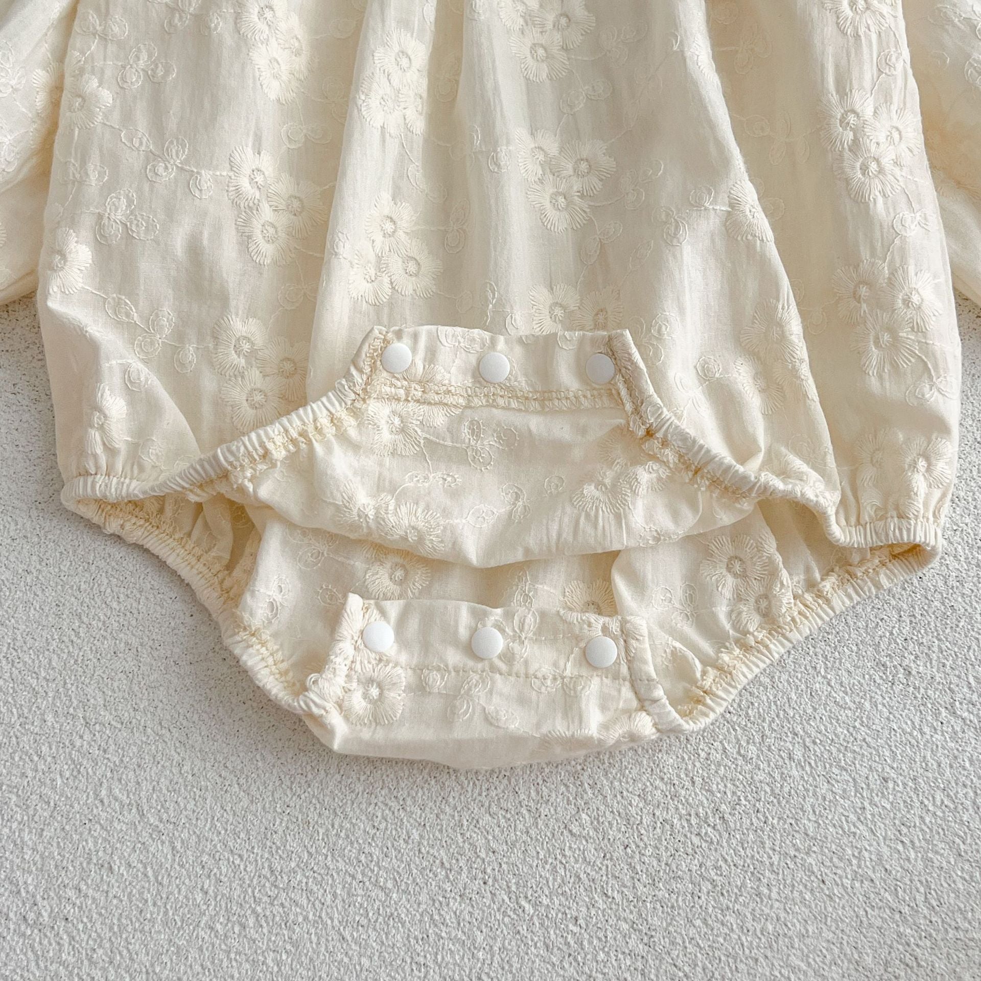 Body Infantil Feminino Floral Manga Longa