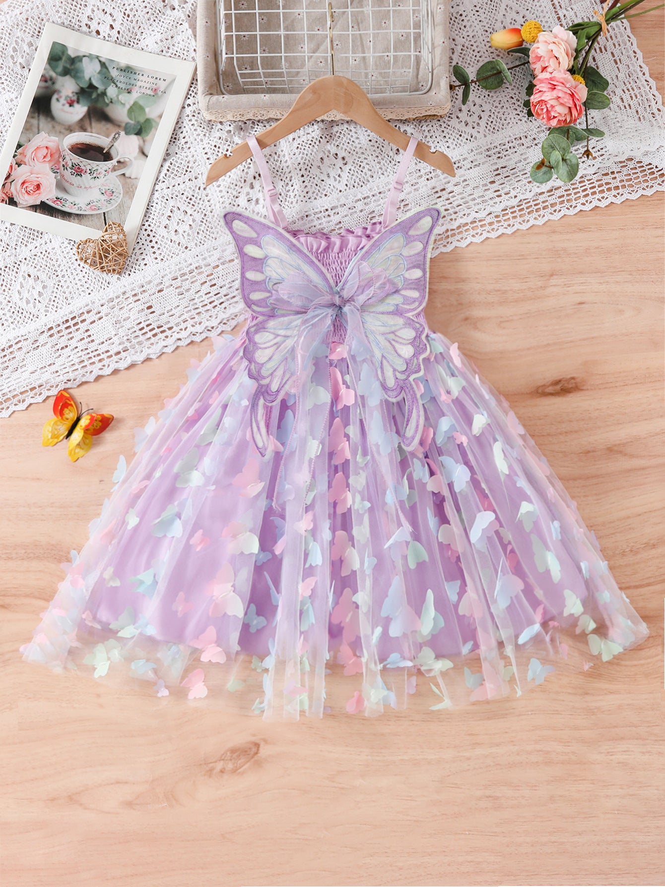 Vestido Infantil Borboletas