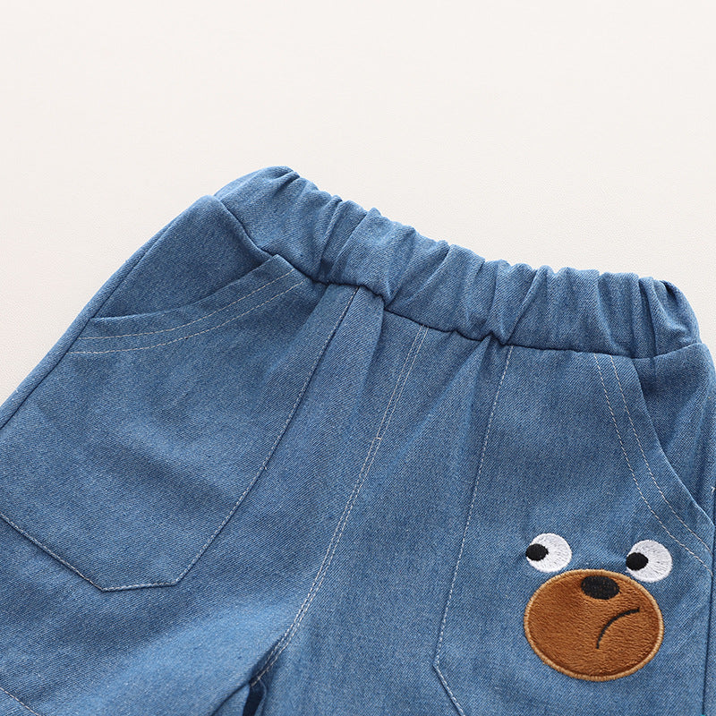 Conjunto Infantil Verão Lístras Ursinho