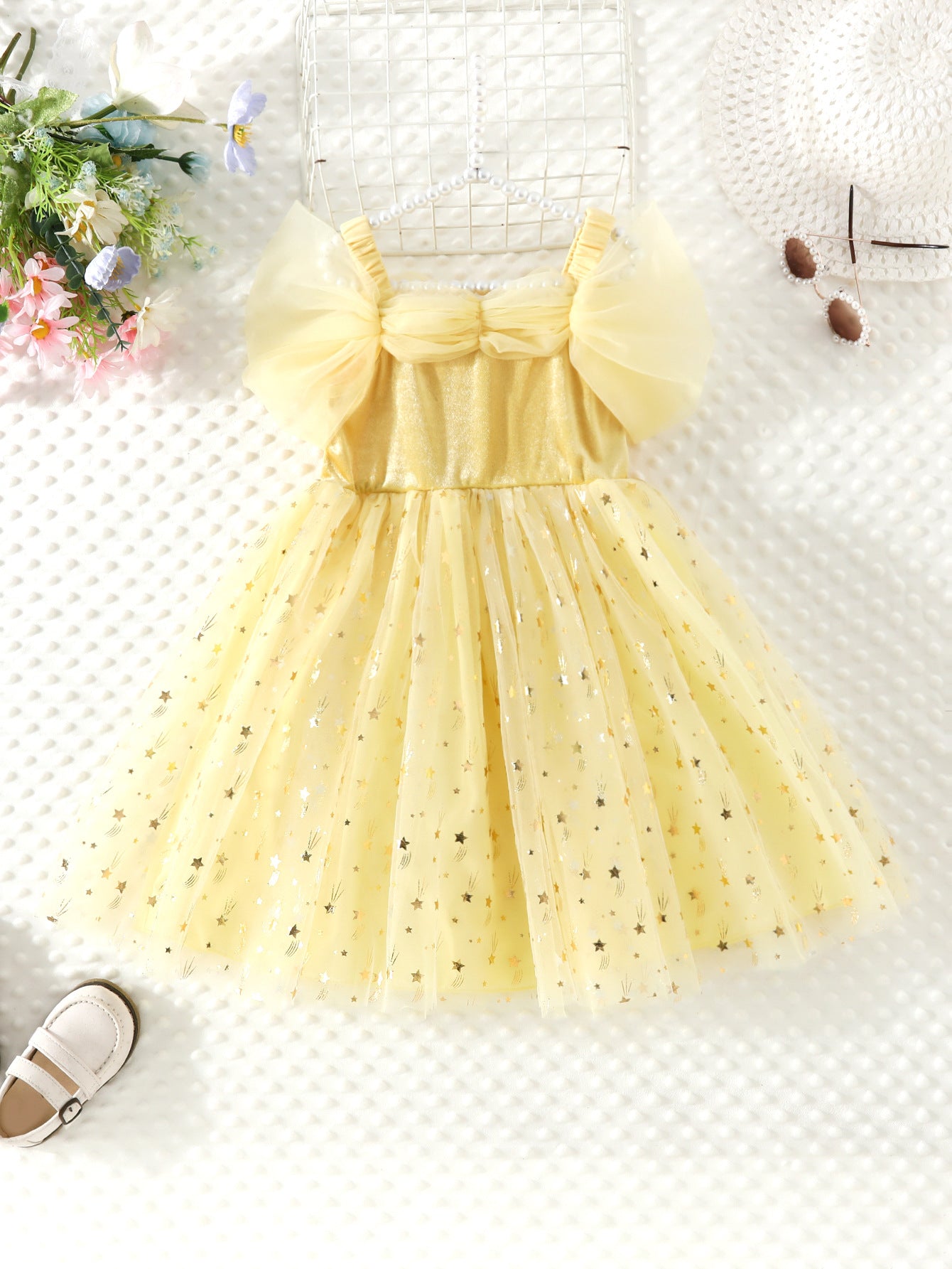 Vestido Infantil Princesa Estrelinhas