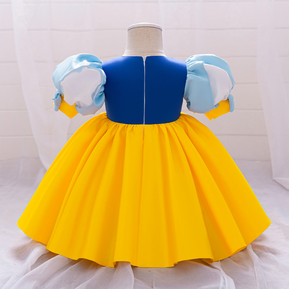 Vestido Infantil Branca De Neve