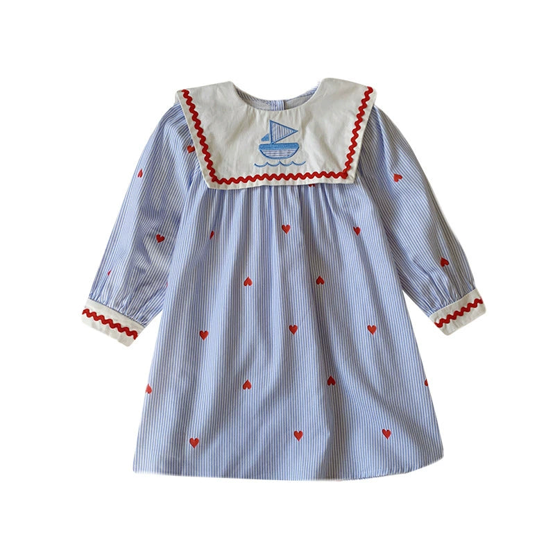 Vestido Infantil Love Barquinho