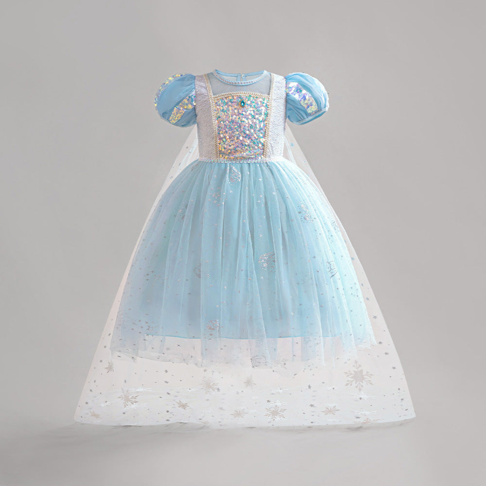 Vestido Infantil Princesa Brilhante