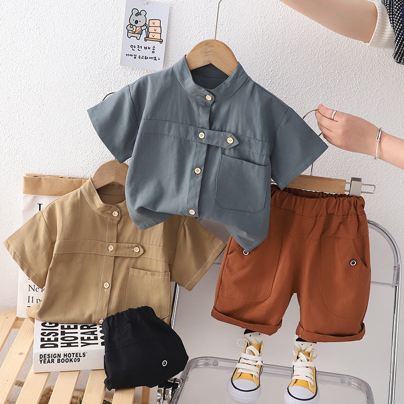 Conjunto Infantil Masculino Verão Botões